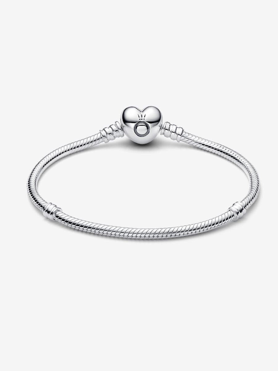 Heart Clasp Snake Chain Bracelet