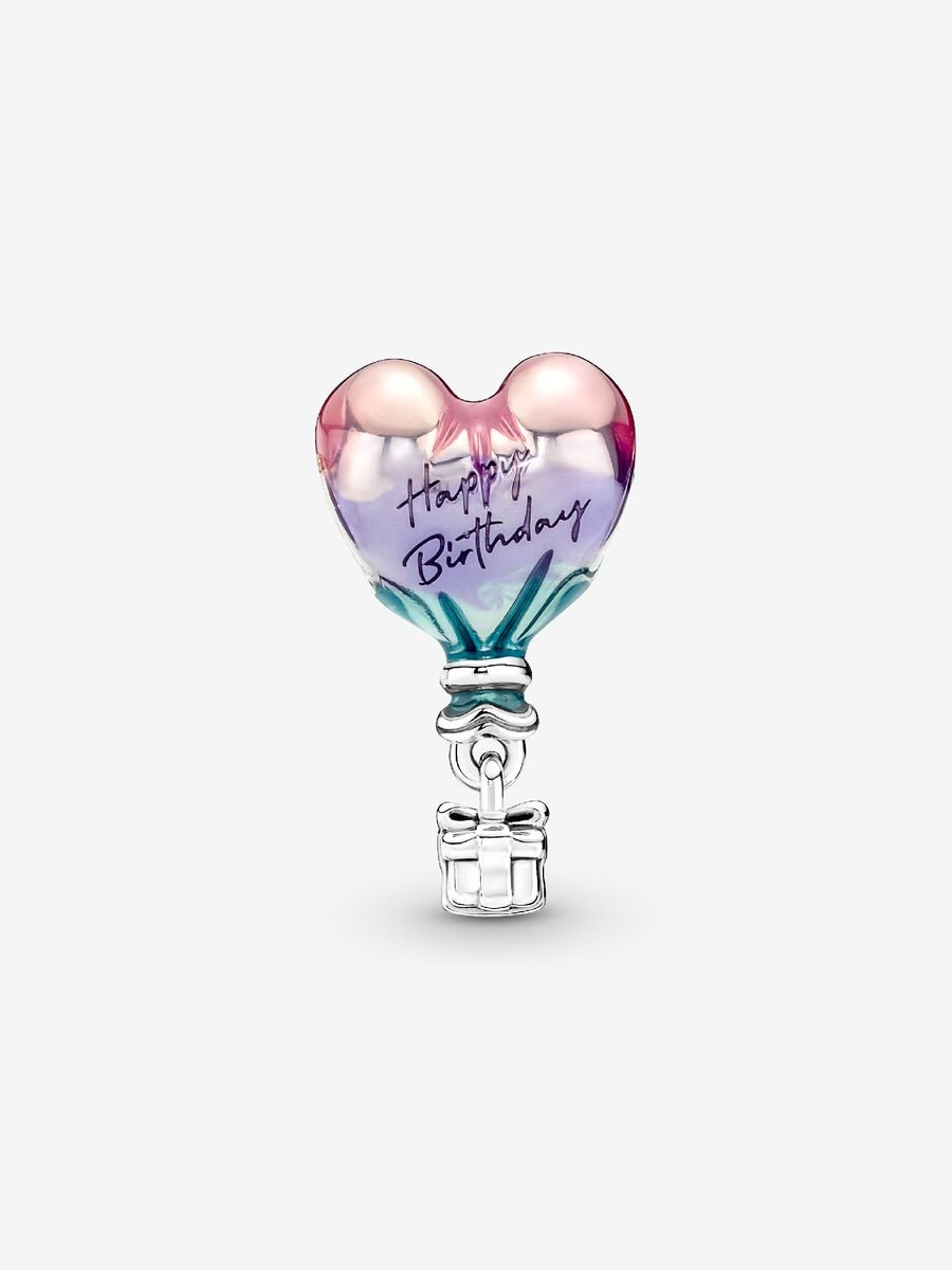 Happy Birthday Hot Air Balloon Charm