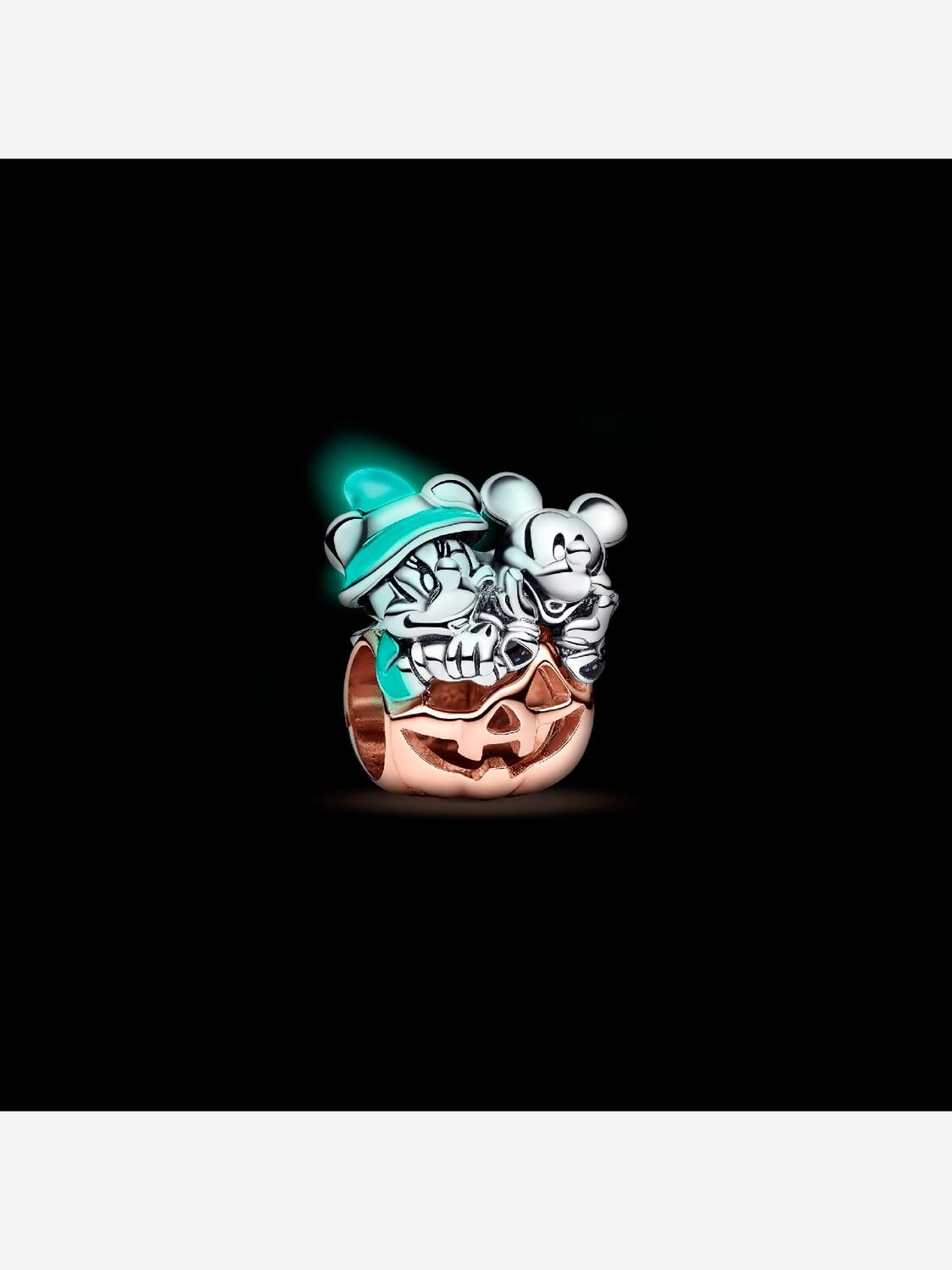 Disney Mickey Mouse & Minnie Mouse Halloween Pumpkin Charm
