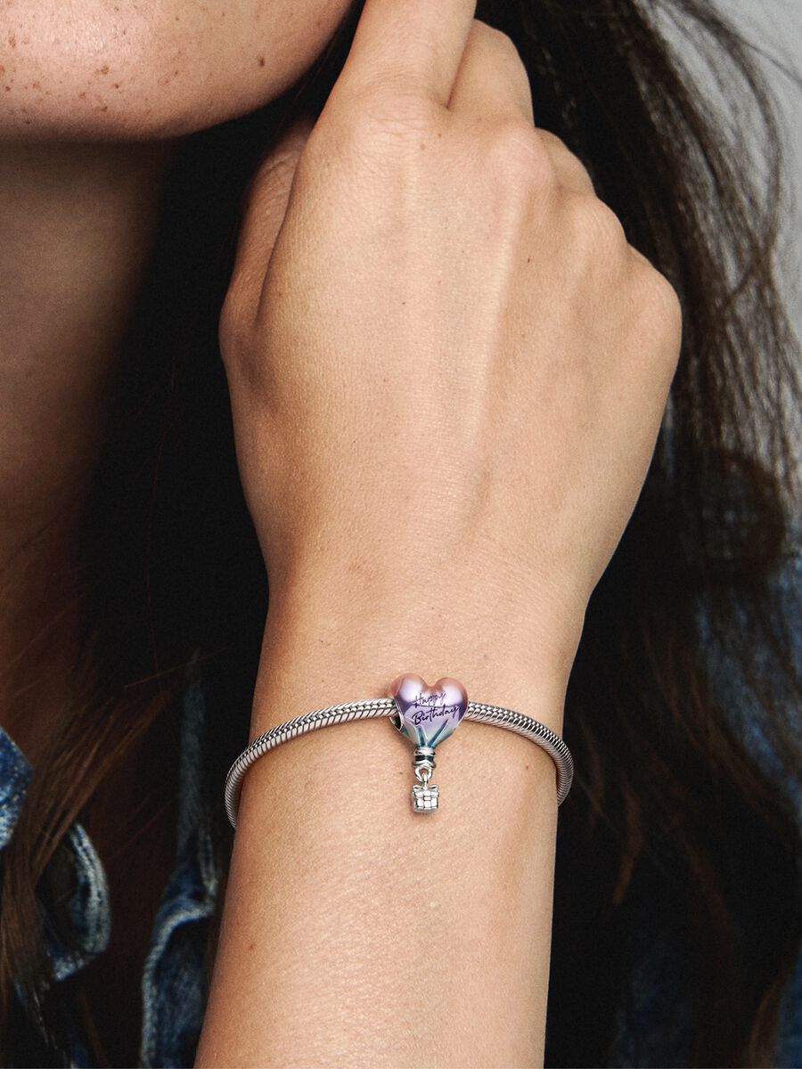 Happy Birthday Hot Air Balloon Charm