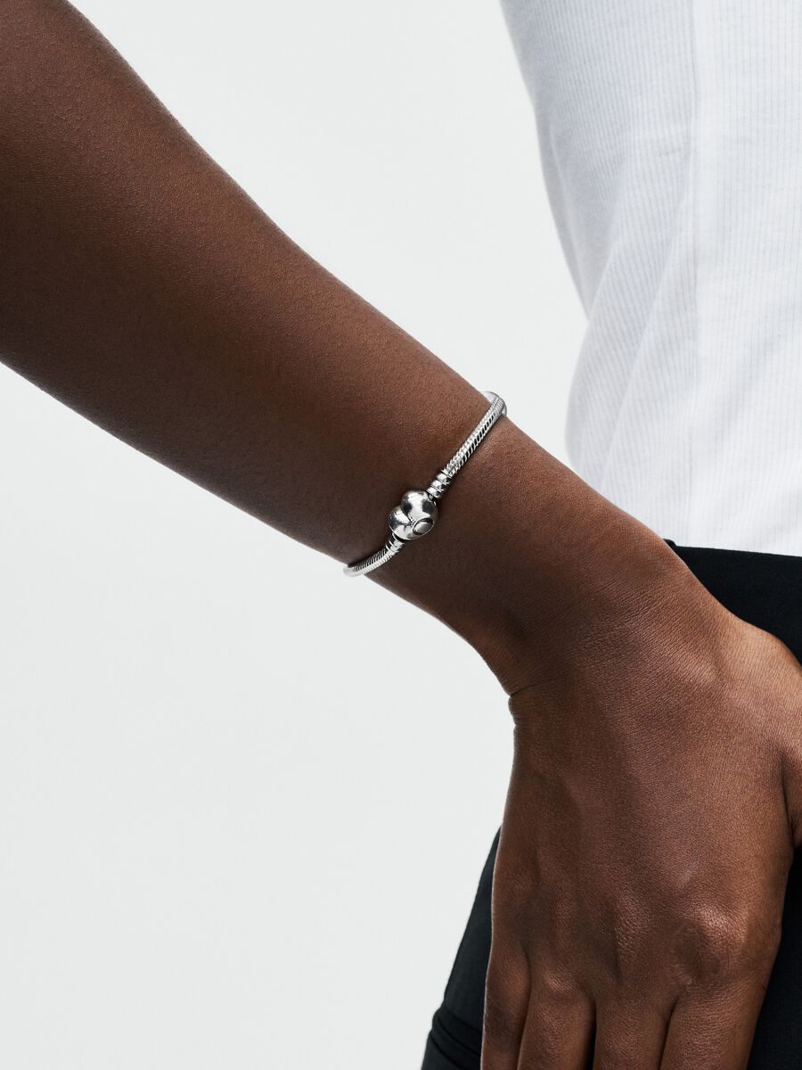 Heart Clasp Snake Chain Bracelet
