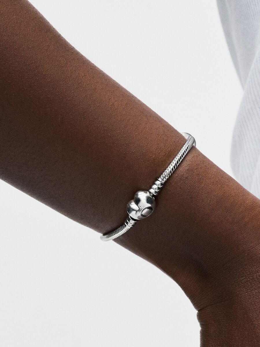 Heart Clasp Snake Chain Bracelet